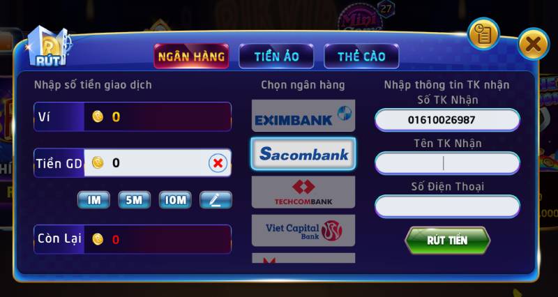 Rikvip Kaash ⭐️ Rik Vip | Link vào Cổng Game Rikvip chính thức 2026 14 Rút Tiền Qua Ngân Hàng